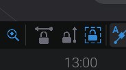 Screenshot: Lock selection in graph view