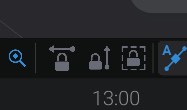 Screenshot: Lock selection in graph view