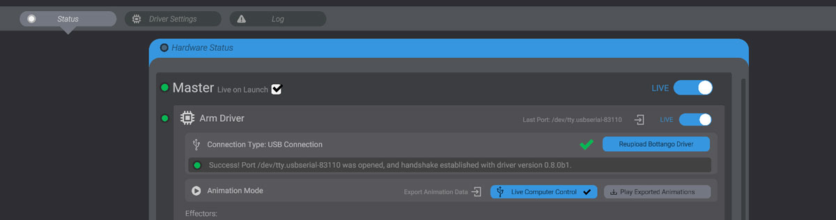 Screenshot: Switch USB