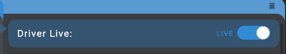 Screenshot: Configuring a driver