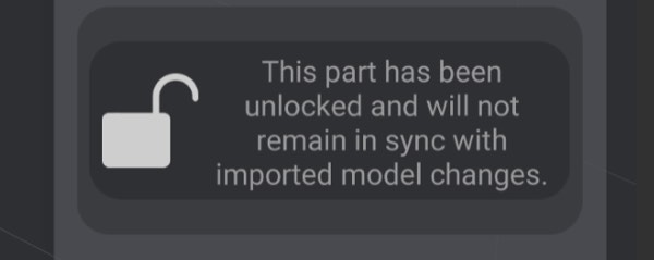 Screenshot: Desynchronizing a model