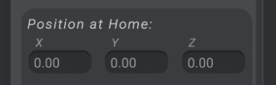 Screenshot: Configuring a joint’s offsets
