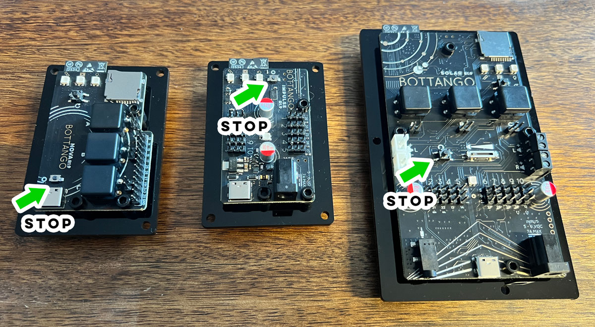 Screenshot: Stop Button