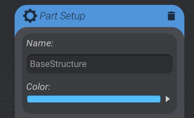 Screenshot: How to create structure - Creating the base