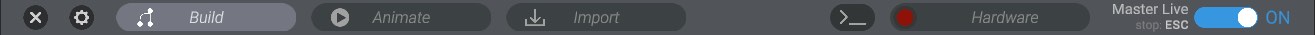 Screenshot: Bottango mode tabs