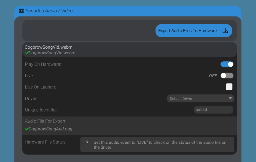 Audio Enabled